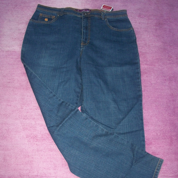 WOMENS PS SZ 14 GLORIA VANDERBILT AMANDA JEANS NWT - Picture 1 of 5
